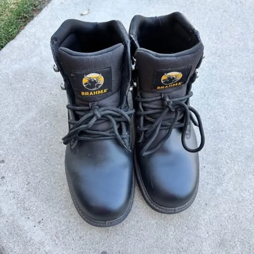 10W Men Steel Toe Boots Botas Brahma Wide